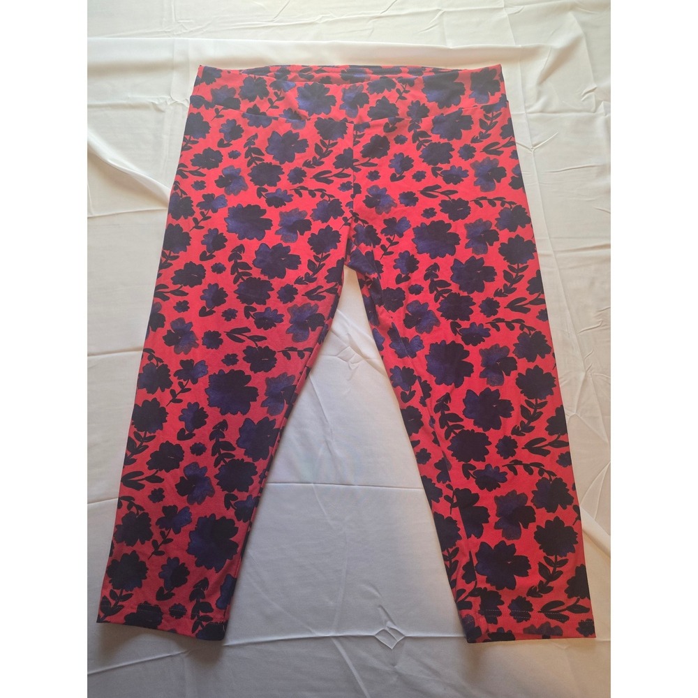 Celebrate Patriotic‎ XL Women's Floral Print Casual Pants